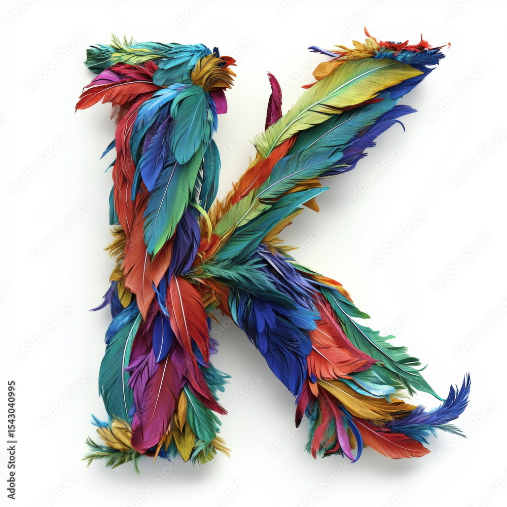 Fototapeta premium 3D rendering of a letter 