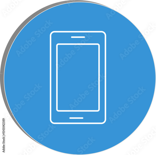 "Minimal smartphone icon symbolizing digital wellness, mindful tech use, and balanced screen time habits, transparent background."