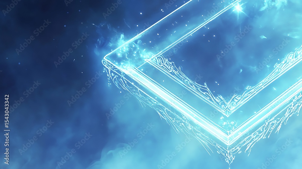 Obraz premium Illuminated, futuristic frame