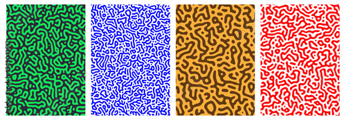 Turing background collection colorful abstract style. Nature texture. Ethnic, science, biology, chemistry, biotechnology wallpaper. Vector Eps 10 eps