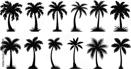 Black and White Ice Cream Icons Featuring Cones and a Cup of Soft Serve