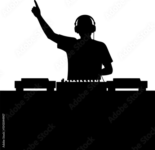 DJ Silhouette: Music, Party & Club Performance Icon