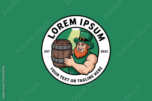 Leprechaun Beer Mascot