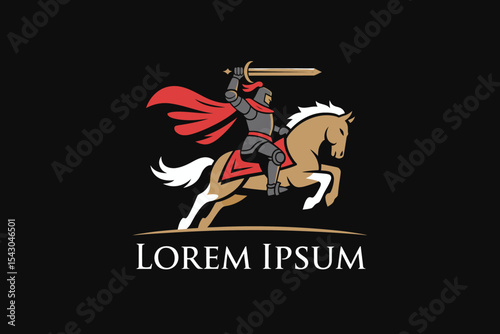 Knight on Horse with Sword