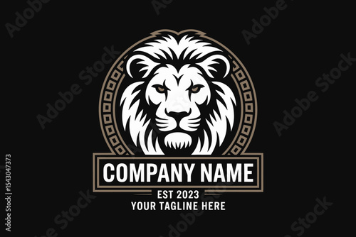 Majestic Lion Head Logo