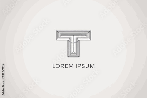 Abstract Blue A Letter Logo