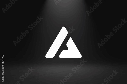 White Triangle Logo Design