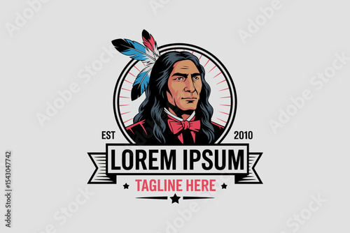 Native American Gentleman Logo