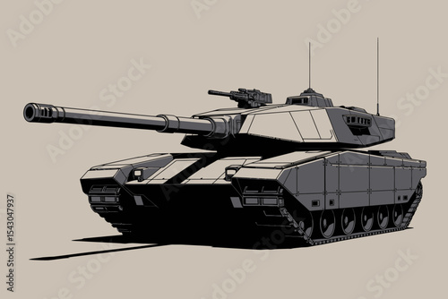 Military Tank Illustration