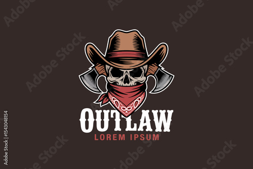 Outlaw Skull Logo