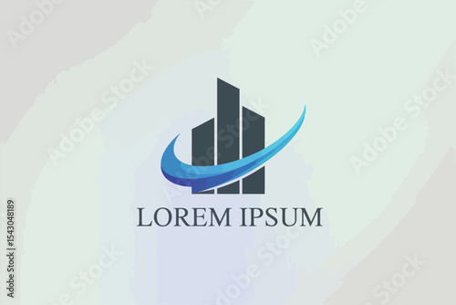 Modern Business Building Logo