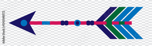Best  Colourful Single Arrow Design 2025, High Resolution Vector Icon 