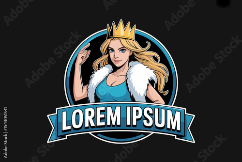 Queen Character Logo