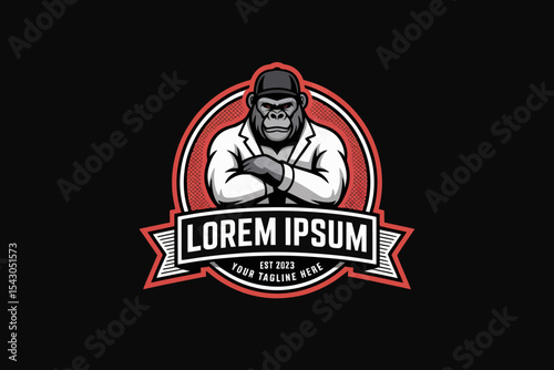 Gorilla Construction Worker Logo