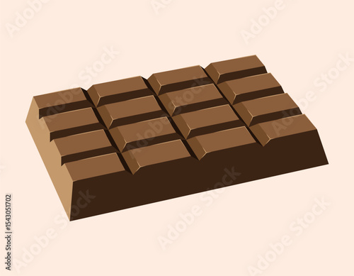 Realistic Chocolate Bar Illustration