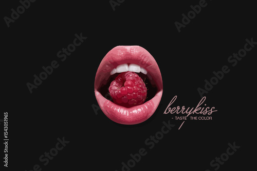 Berry Kiss Mouth Logo