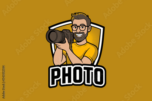 Photographer Logo with Camera