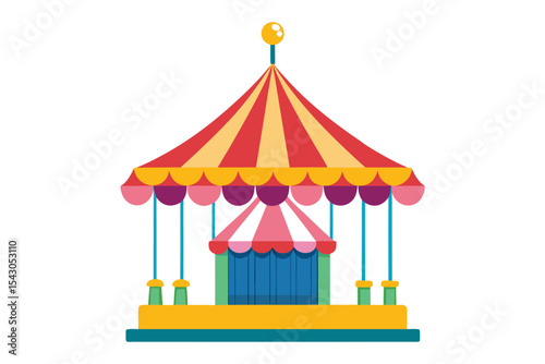 carousel vector illustration on white background