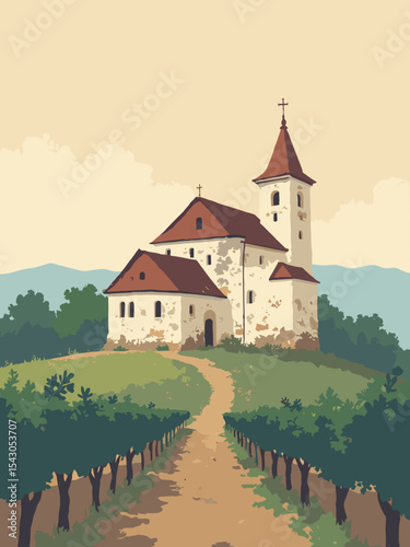 Moldova - Orheiul Vechi Monastery, Cricova Wine Cellars, Milestii Mici in monastery stone, cellar cream, vine green, and earth brown