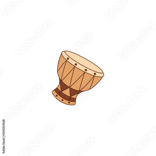 An icon of a Darbuka, a goblet-shaped drum widely used in Middle Eastern music. This symbolizes percussion, rhythm, and traditional Middle Eastern drumming.