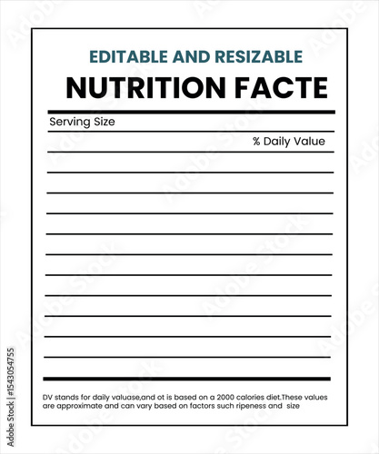 Nutrition Facts,Nutrition level,supplement facts,suplement level