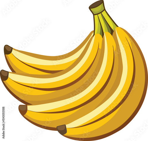 bananas isolated on white background