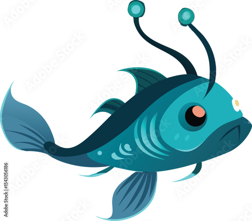 cartoon fish on hook