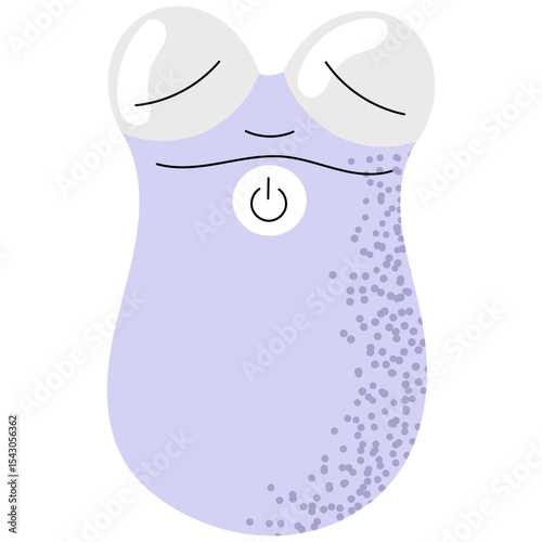 Vector illustration of a microcurrent facial device. Beauty gadget for skin lifting, toning, and anti-aging treatment. Used in home skincare routines or professional salons.