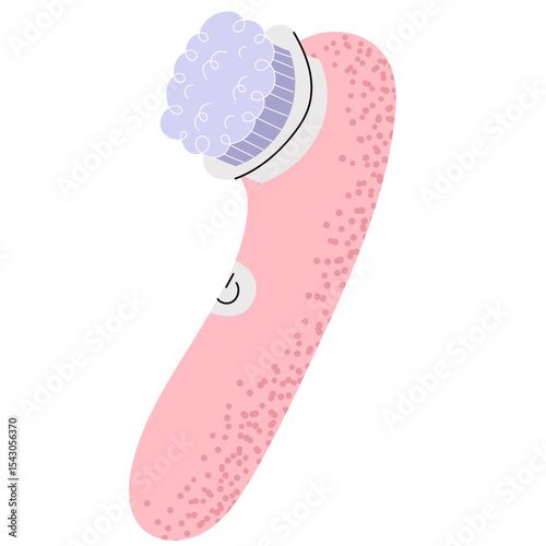  Electric facial cleansing brush. A modern beauty device designed to deeply clean pores, exfoliate dead skin cells, and enhance skincare routines. Ideal for wellness, hygiene and daily self-care
