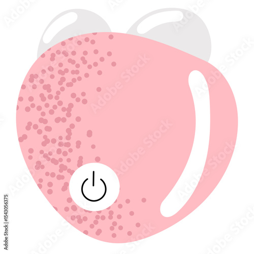 Vector illustration of a microcurrent facial device. Beauty gadget for skin lifting, toning, and anti-aging treatment. Used in home skincare routines or professional salons.