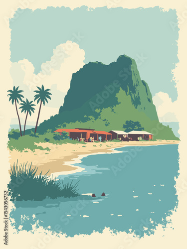 Gambia, The - Kunta Kinteh Island, Abuko Nature Reserve, Albert Market in island white, reserve green, market red, and blue