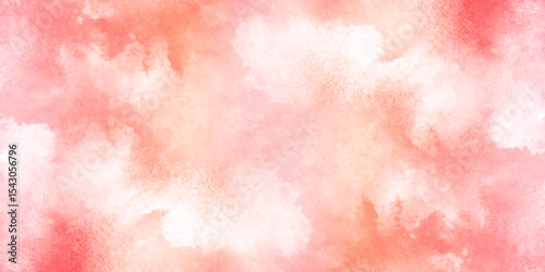 Abstract pink and orange watercolor macro texture background. yellow pink background with watercolor alpha grunge texture.	