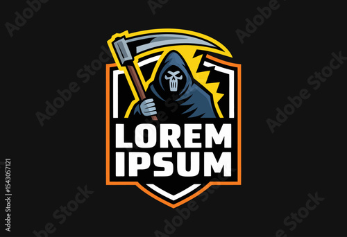 Grim Reaper Mascot Logo