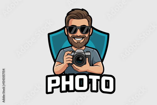 Bearded Photographer Logo