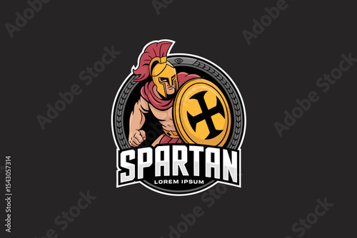 Spartan Shield and Helmet Logo
