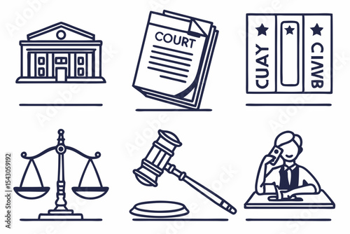 justice gavel and law books