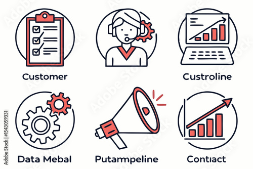 set of icons for web design