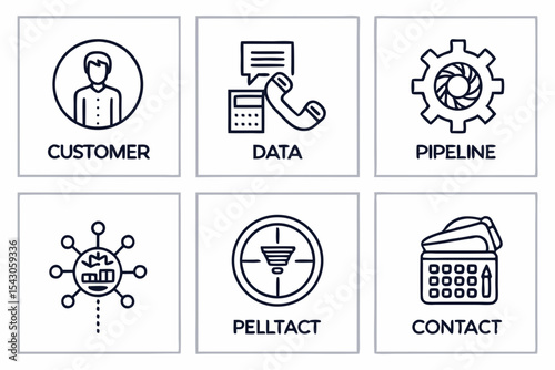 set of icons for web design