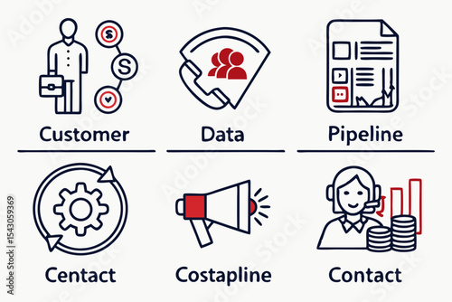set of icons for web design