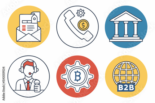 business icons set
