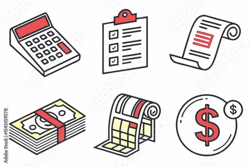 set of icons for business