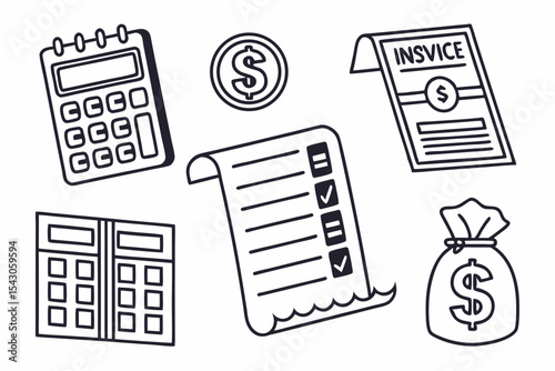 set of business icons