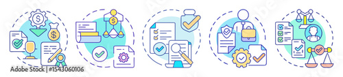 Various steps involved in complying with business rules and legal regulations