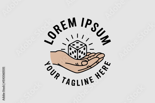 Tattoo Studio Logo with Machine Gun