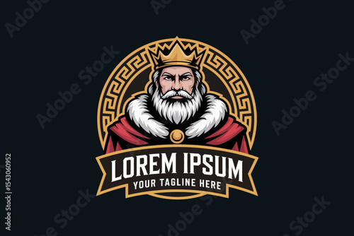King Mascot Emblem