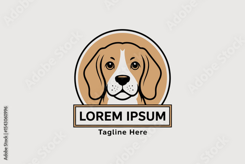 Beagle Dog Pet Logo