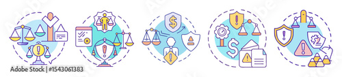 Risk Assessment and Management Strategies Visual Representation for Business Decisions and Analysis