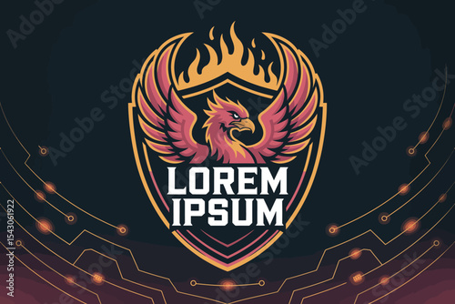 Phoenix and Flame Logo