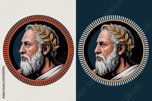 Ancient Greek Philosopher Logo