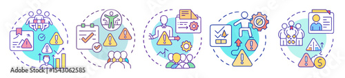 Visual representation of risk management strategies with team collaboration and documentation, analysis